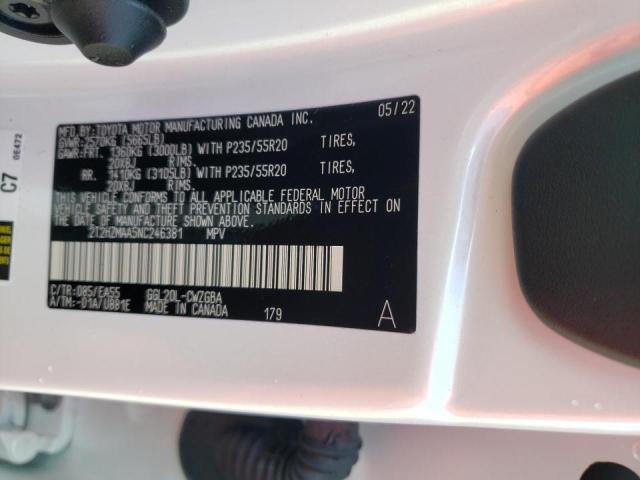 Photo 10 from auction – 2022 LEXUS RX 350 with VIN 2T2HZMAA5NC246381