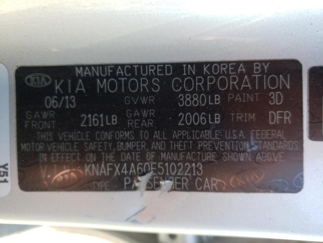 Photo 10 from auction – 2014 KIA FORTE LX with VIN KNAFX4A60E5102213