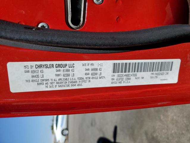 Photo 10 from auction – 2011 DODGE CALIBER EX with VIN 1B3CB1HA6BD147656