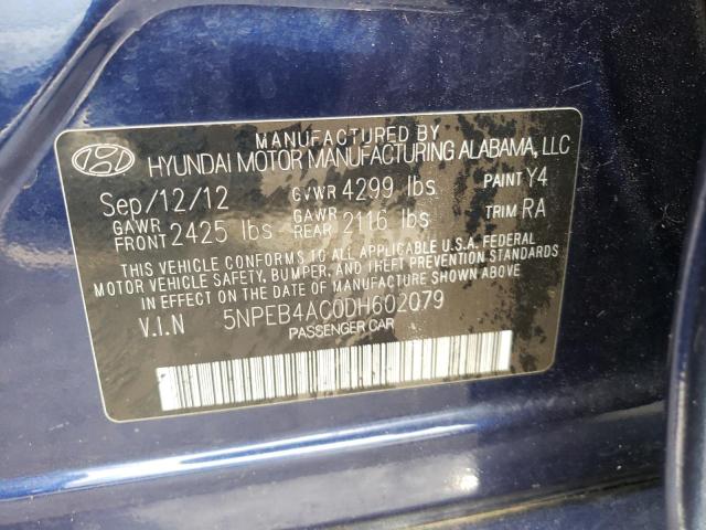 Photo 10 from auction – 2013 HYUNDAI SONATA GLS with VIN 5NPEB4AC0DH602079