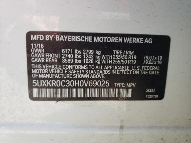 Photo 10 from auction – 2017 BMW X5 XDRIVE3 with VIN 5UXKR0C30H0V69025