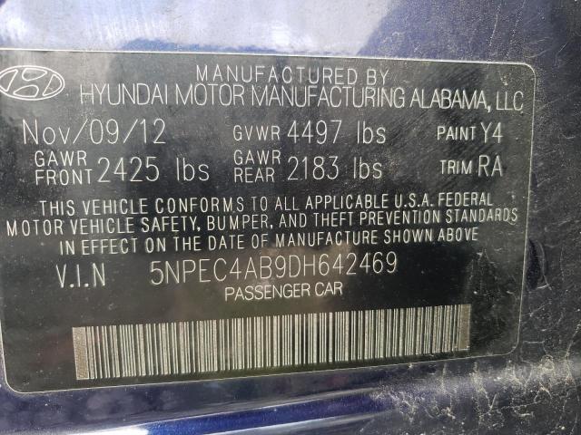 Photo 10 from auction – 2013 HYUNDAI SONATA SE with VIN 5NPEC4AB9DH642469