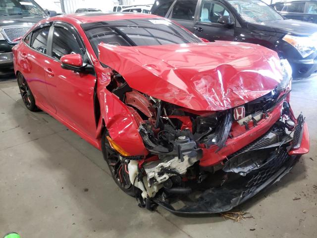 HONDA CIVIC SI 2017 with VIN 2HGFC1E59HH707523 - Photo from auction