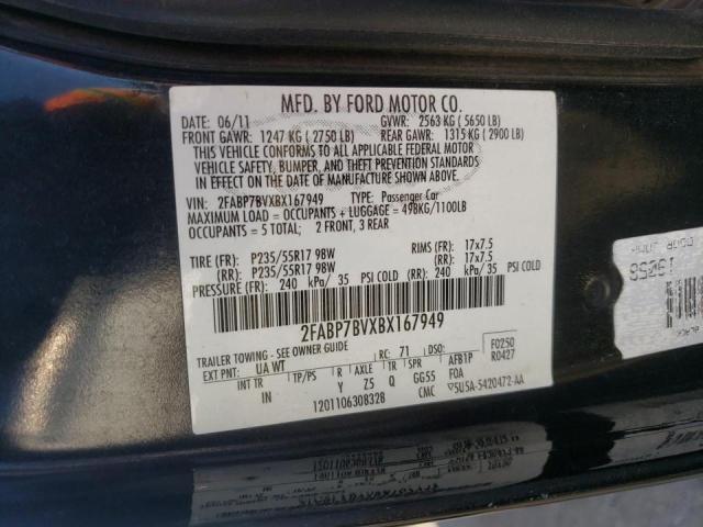 Photo 10 from auction – 2011 FORD CROWN VICT with VIN 2FABP7BVXBX167949