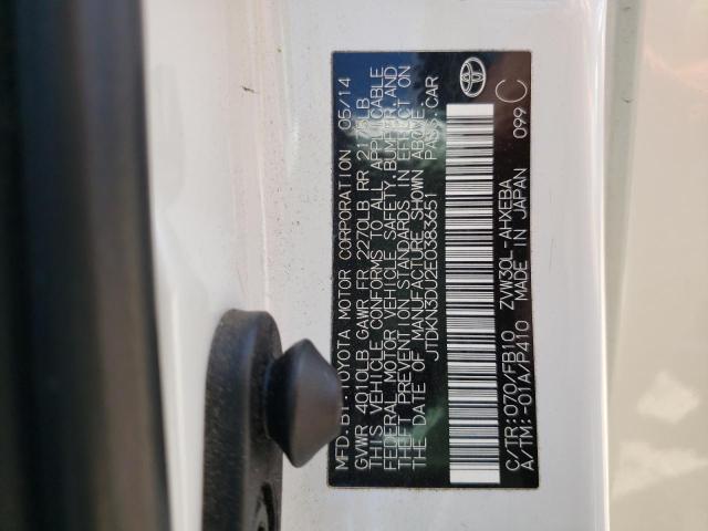 Photo 10 from auction – 2014 TOYOTA PRIUS with VIN JTDKN3DU2E0383651