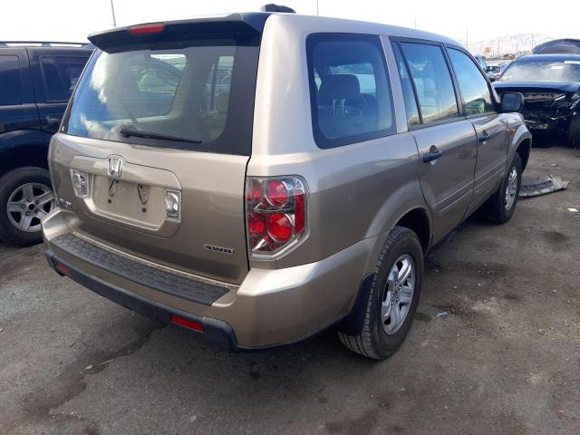 Photo 4 from auction – 2007 HONDA PILOT LX with VIN 2HKYF18167H519832