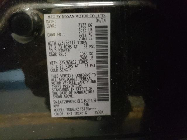 Photo 10 from auction – 2014 NISSAN ROGUE S with VIN 5N1AT2MV0EC816219