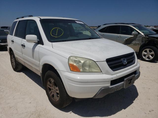 HONDA PILOT EXL 2004 with VIN 5FNYF18504B008775 - Photo from auction