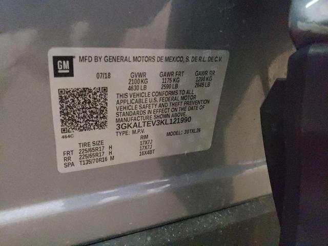 Photo 10 from auction – 2019 GMC TERRAIN SL with VIN 3GKALTEV3KL121990