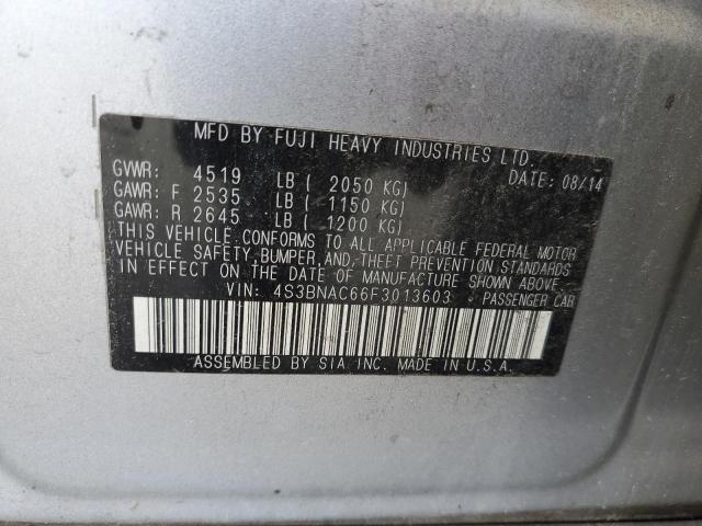 Photo 10 from auction – 2015 SUBARU LEGACY 2.5 with VIN 4S3BNAC66F3013603