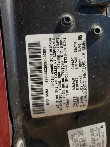 Photo 10 from auction – 1998 SATURN SL1 with VIN 1G8ZG5282WZ223030
