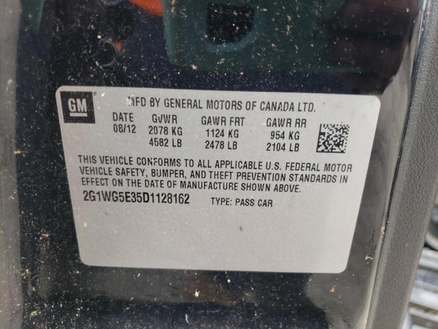 Photo 10 from auction – 2013 CHEVROLET IMPALA LT with VIN 2G1WG5E35D1128162
