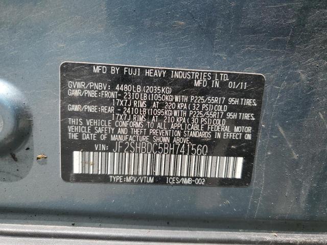 Photo 10 from auction – 2011 SUBARU FORESTER 2 with VIN JF2SHBDC5BH741560