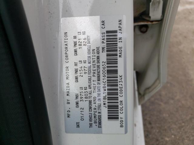 Photo 10 from auction – 2012 MAZDA 3 I with VIN JM1BL1W84C1600652