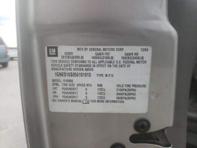 Photo 10 from auction – 2005 CHEVROLET TRAILBLAZE with VIN 1GNES16S056161913