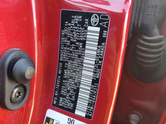 Photo 10 from auction – 2015 TOYOTA COROLLA L with VIN 2T1BURHE0FC260401