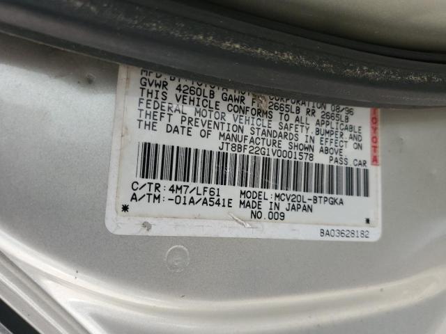 Photo 10 from auction – 1997 LEXUS ES 300 with VIN JT8BF22G1V0001578