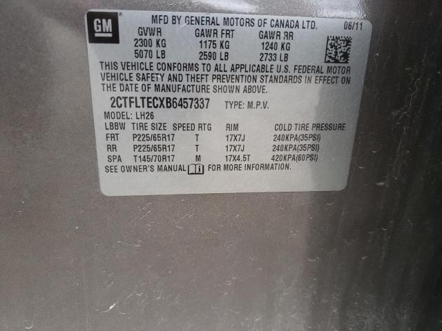 Photo 10 from auction – 2011 GMC TERRAIN SL with VIN 2CTFLTECXB6457337