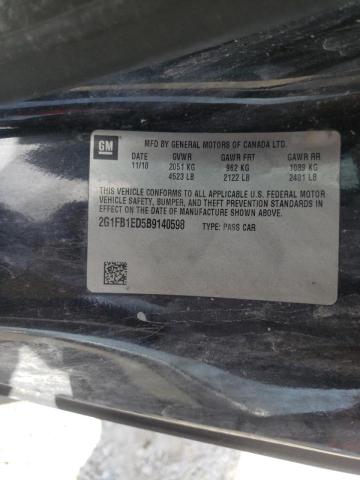 Photo 10 from auction – 2011 CHEVROLET CAMARO LT with VIN 2G1FB1ED5B9140598