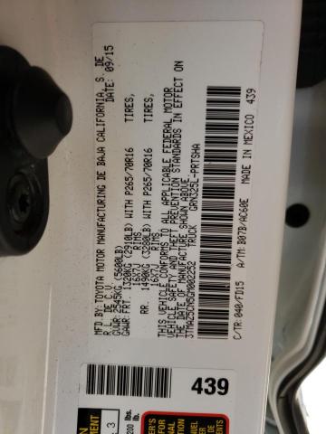 Photo 10 from auction – 2016 TOYOTA TACOMA DOU with VIN 3TMAZ5CN5GM002252