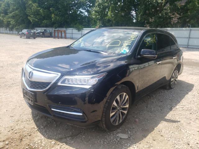 Photo 2 from auction – 2016 ACURA MDX TECHNO with VIN 5FRYD4H41GB042063