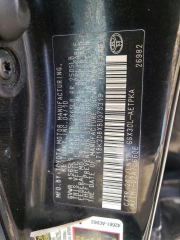 Photo 10 from auction – 2011 TOYOTA AVALON BAS with VIN 4T1BK3DBXBU375319