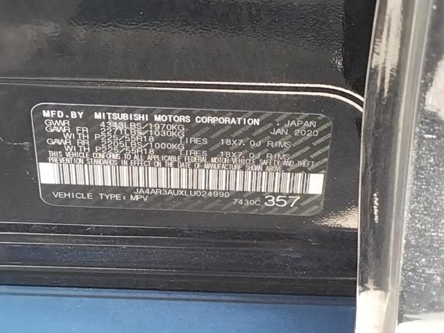 Photo 10 from auction – 2020 MITSUBISHI OUTLANDER with VIN JA4AR3AUXLU024990