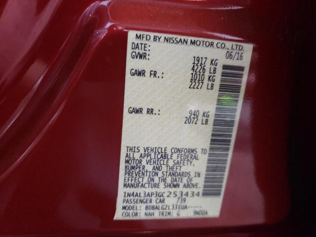 Photo 10 from auction – 2016 NISSAN ALTIMA 2.5 with VIN 1N4AL3AP3GC253434