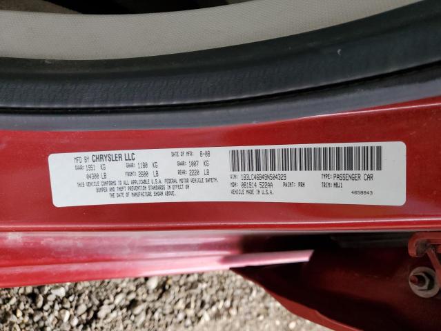 Photo 10 from auction – 2009 DODGE AVENGER SE with VIN 1B3LC46B49N504329