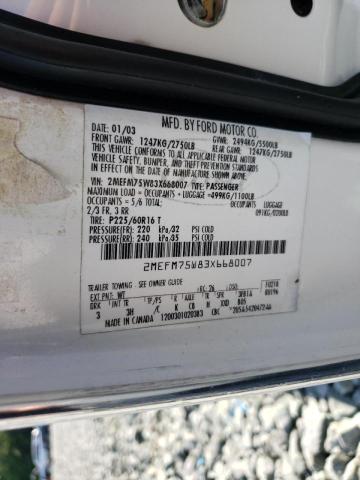 Photo 10 from auction – 2003 MERCURY GRAND MARQ with VIN 2MEFM75W83X668007