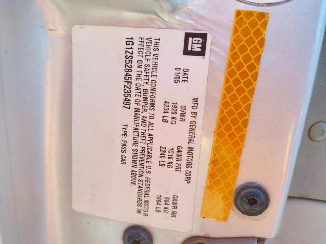 Photo 10 from auction – 2005 CHEVROLET MALIBU with VIN 1G1ZS52845F235497