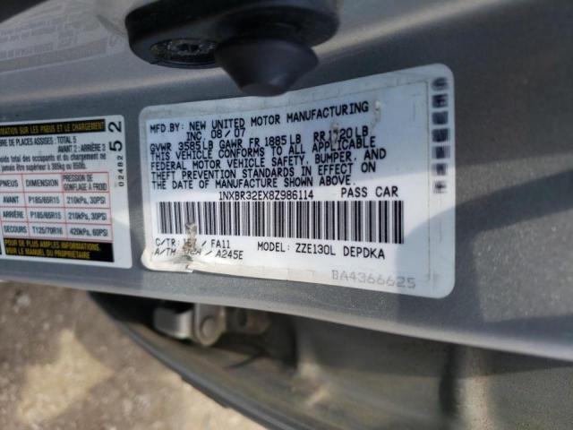 Photo 10 from auction – 2008 TOYOTA COROLLA with VIN 1NXBR32EX8Z986114