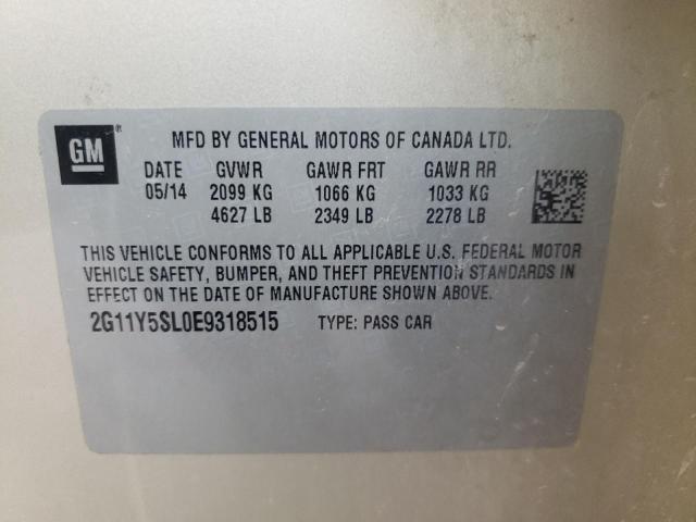 Photo 10 from auction – 2014 CHEVROLET IMPALA LS with VIN 2G11Y5SL0E9318515