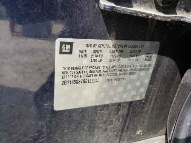 Photo 10 from auction – 2016 CHEVROLET IMPALA LTZ with VIN 2G1145S37G9132940