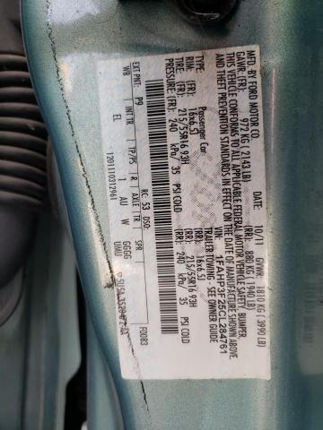 Photo 10 from auction – 2012 FORD FOCUS SE with VIN 1FAHP3F25CL284761