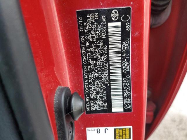 Photo 10 from auction – 2014 TOYOTA PRIUS with VIN JTDKN3DU2E1781646