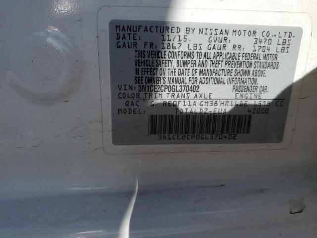 Photo 10 from auction – 2016 NISSAN VERSA NOTE with VIN 3N1CE2CP0GL370402