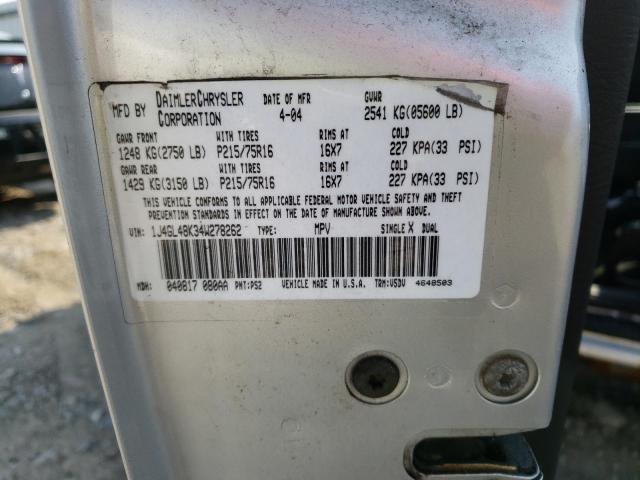 Photo 10 from auction – 2004 JEEP LIBERTY SP with VIN 1J4GL48K34W278262