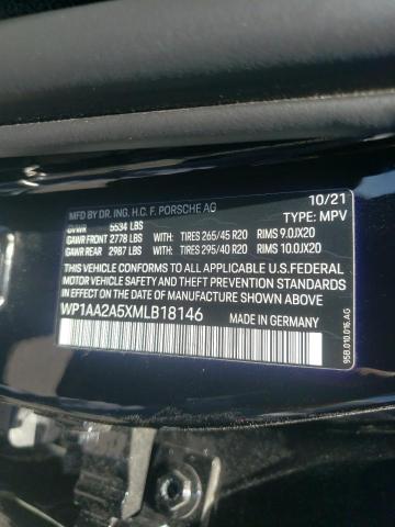 Photo 10 from auction – 2021 PORSCHE MACAN with VIN WP1AA2A5XMLB18146