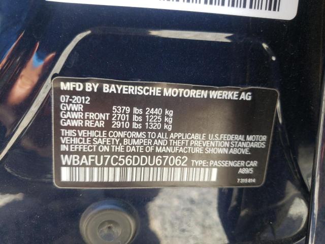 Photo 10 from auction – 2013 BMW 535 XI with VIN WBAFU7C56DDU67062