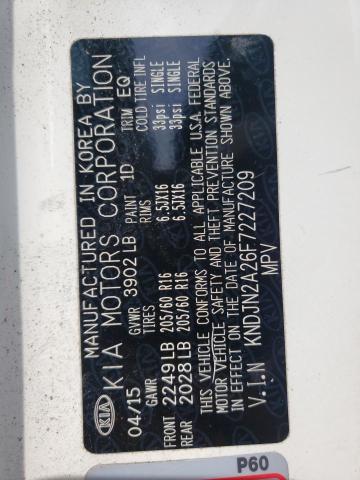 Photo 10 from auction – 2015 KIA SOUL with VIN KNDJN2A26F7227209