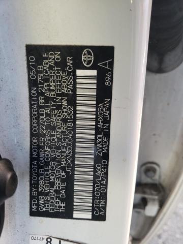Photo 10 from auction – 2010 TOYOTA PRIUS with VIN JTDKN3DU0A0181532