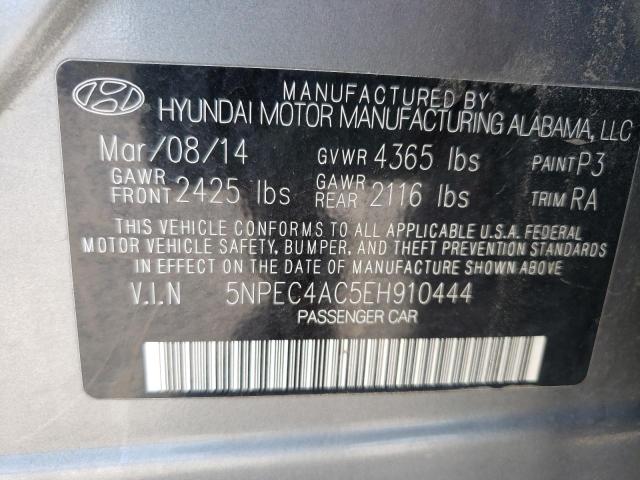 Photo 10 from auction – 2014 HYUNDAI SONATA SE with VIN 5NPEC4AC5EH910444