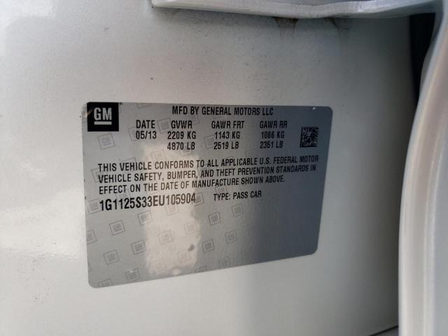 Photo 10 from auction – 2014 CHEVROLET IMPALA LT with VIN 1G1125S33EU105904