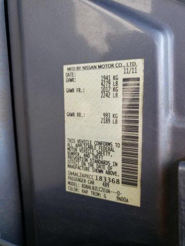 Photo 10 from auction – 2012 NISSAN ALTIMA BAS with VIN 1N4AL2APXCC183368