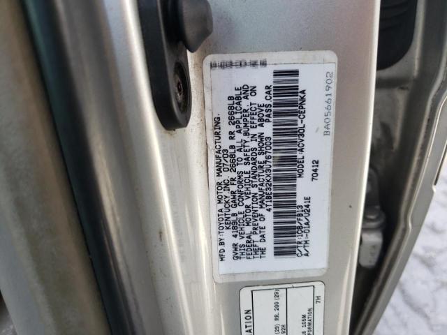 Photo 10 from auction – 2003 TOYOTA CAMRY LE with VIN 4T1BE32KX3U767003