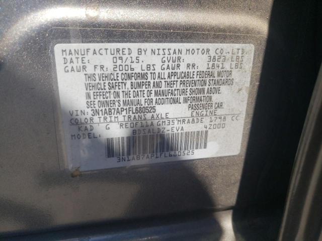 Photo 10 from auction – 2015 NISSAN SENTRA S with VIN 3N1AB7AP1FL680525