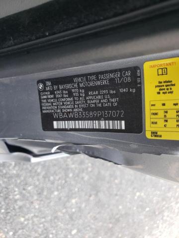 Photo 10 from auction – 2009 BMW 328 I with VIN WBAWB33589P137072