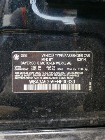 Photo 10 from auction – 2014 BMW 328 I with VIN WBA3A5G59ENP30330