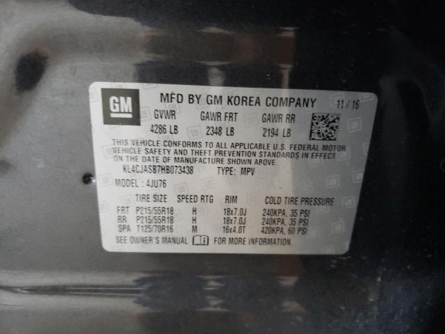 Photo 10 from auction – 2017 BUICK ENCORE PRE with VIN KL4CJASB7HB073438